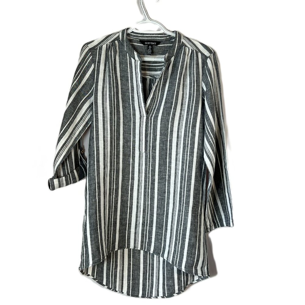 Linen Blend Striped Top – Lightweight, Boho & Timeless Spring/Summer Essential S